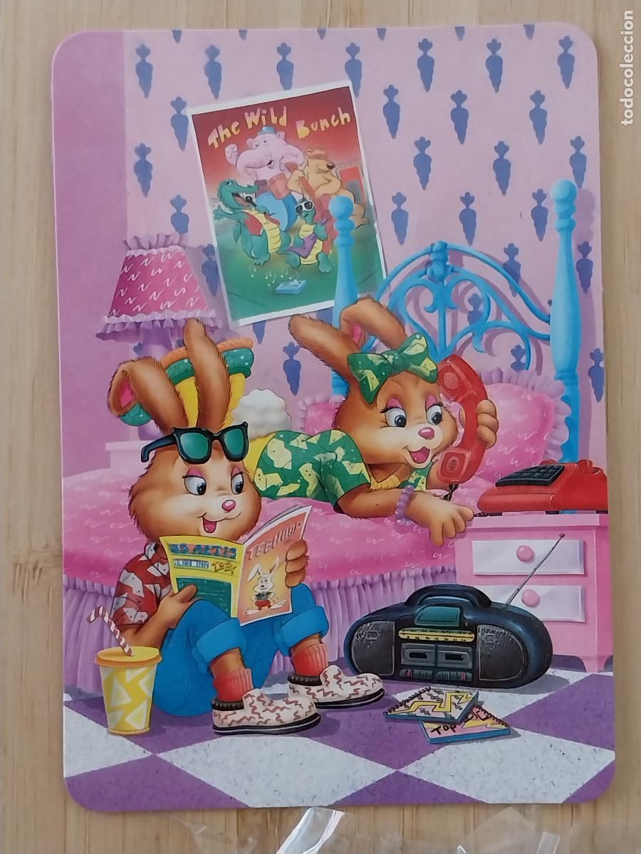 Coleccionismo Calendarios: CONEJITOS ADOLESCENTES ILUSTRACION CALENDARIO A&Ntilde;O 1995 ** PUBLI PASTELERIA ROBLEDO CHAVELA REF L 2