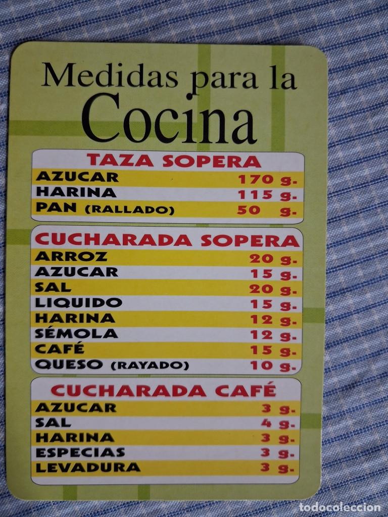 Coleccionismo Calendarios: Calendario Medidas para la Cocina, A&ntilde;o 1998. Estado ver im&aacute;genes