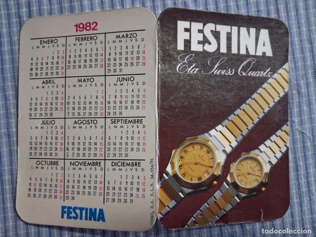 Coleccionismo Calendarios: Calendario Festina. A&ntilde;o 1982. Estado ver im&aacute;genes. Interior mal estado