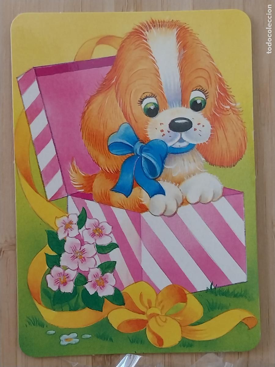 Coleccionismo Calendarios: PERRITO CAJA ILUSTRACION CALENDARIO A&Ntilde;O 1996 ** PUBLI CAMARA CUADROS REF L 135