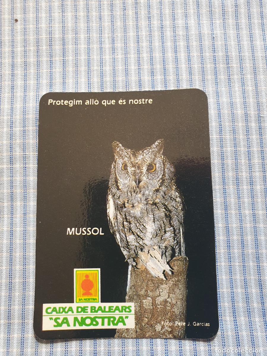 Coleccionismo Calendarios: Calendario Caja de Baleares Sa Nostra. Mussol. A&ntilde;o 1989. Serie Aves. Estado ver imagen
