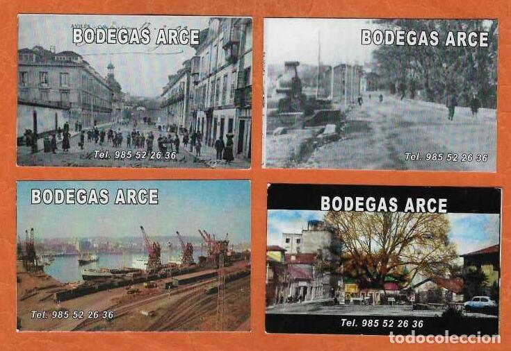 Coleccionismo Calendarios: 4 CALENDARIOS DE BOLSILLO A&Ntilde;O 2016 BEBIDAS - BODEGAS ARCE - AVIL&Eacute;S - ASTURIAS - VER FOTO REVERSOS