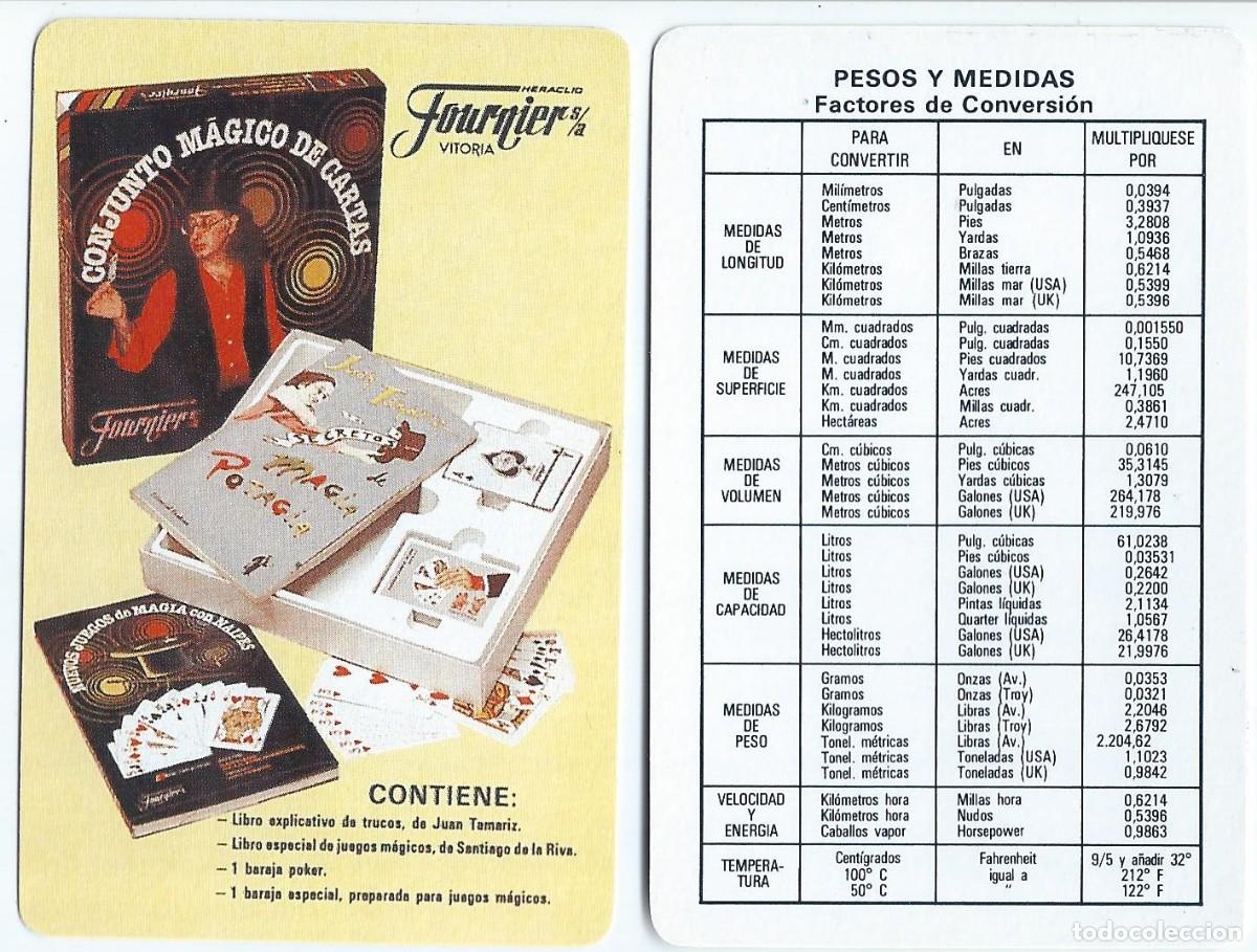 Sammeln von Kalendern: Tarjeta publicitaria Magia Potagia - Tamariz - Fournier &iexcl;Impecable!