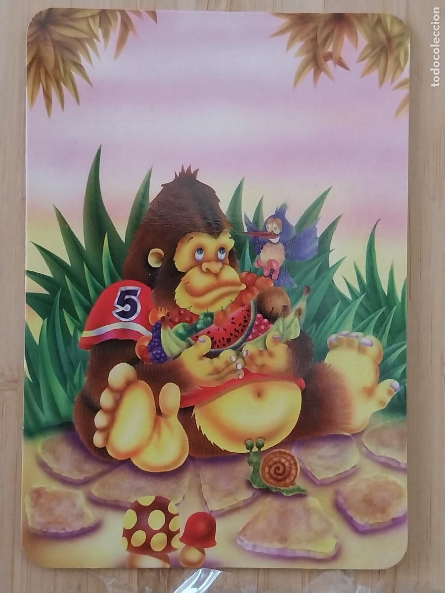 Collectionnisme Calendriers: GORILA COMIENDO FRUTA ILUSTRACION CALENDARIO A&Ntilde;O 1999 ** PUBLI PAJARERIA OROPENDOLA REF RR 38