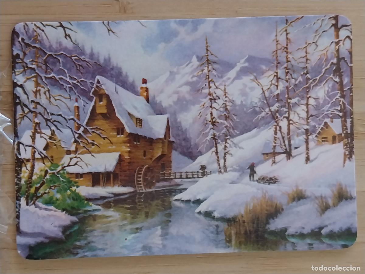 Collectionnisme Calendriers: NIEVE PAISAJE ILUSTRACION CALENDARIO A&Ntilde;O 1988 ** PUBLI ALUMINIO PASCUAL GRACIA REF MP 115