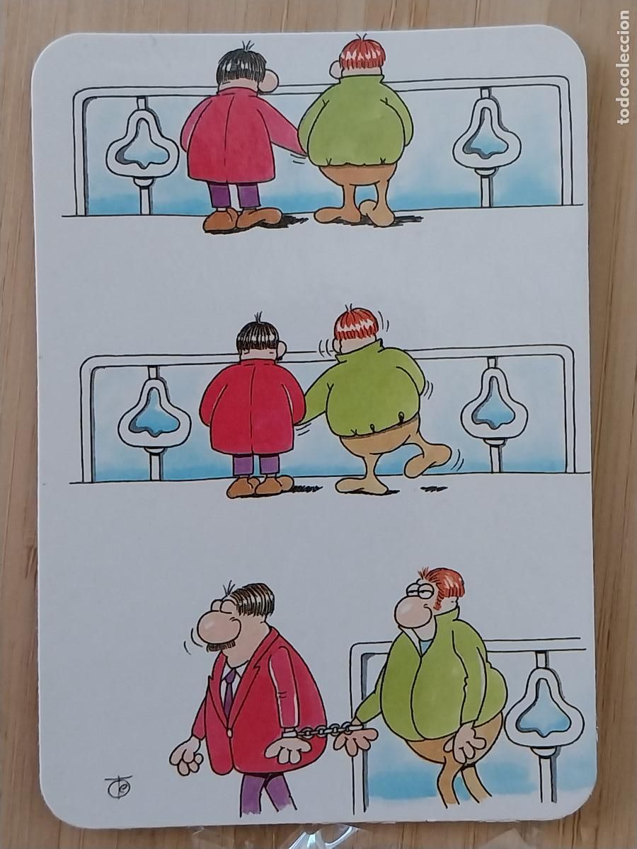 Colecionismo Calend&aacute;rios: URINARIO ILUSTRACION CALENDARIO A&Ntilde;O 1993 PUBLI BAR BIARRITZ WCB 87
