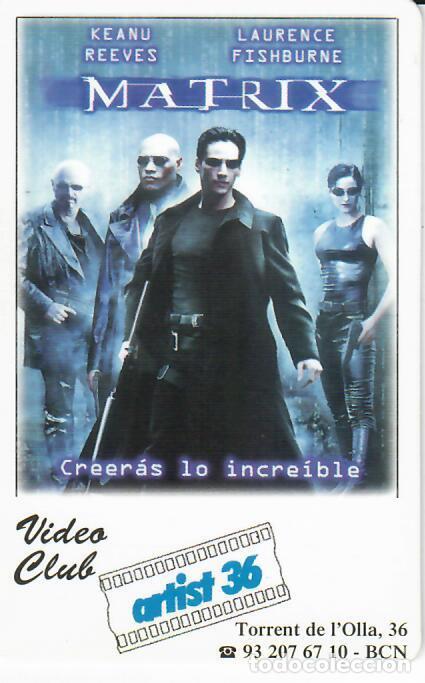 Coleccionismo Calendarios: CALENDARIO DE PUBLICIDAD CINE - A&Ntilde;O 2000 - VIDEO CLUB ARTIST 36 - MATRIX