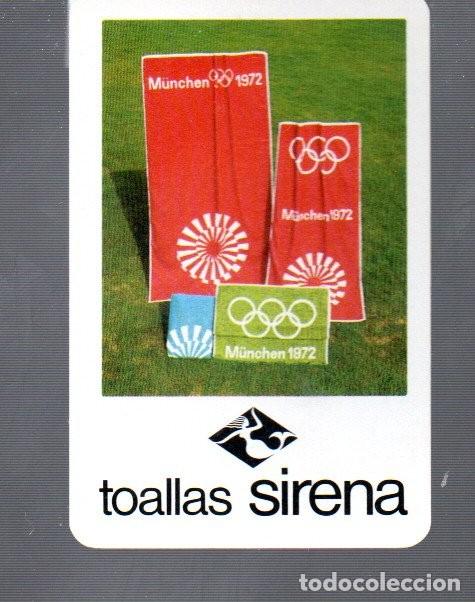 Collectables Calendars: CROMO DE TOALLAS LA SIRENA DEL A&Ntilde;O 1972 CASA FOURNIER