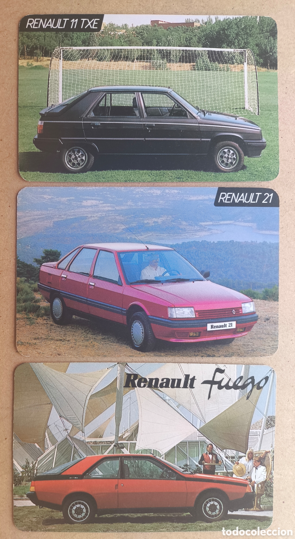 Coleccionismo Calendarios: FOURNIER CALENDARIO PUBLICIDAD RENAULT LOTE 3 BRUGUERA 1985 - 1987