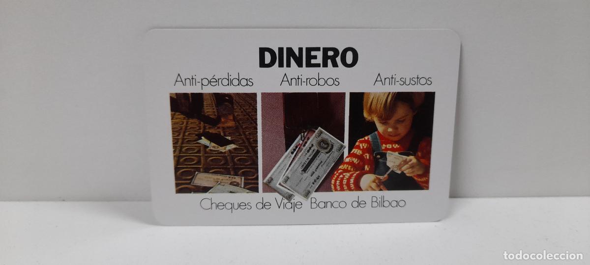 Coleccionismo Calendarios: CALENDARIO DE BOLSILLO DINERO - CHEQUES DE VIAJE BANCO DE BILBAO . FOURNIER . A&Ntilde;O 1975