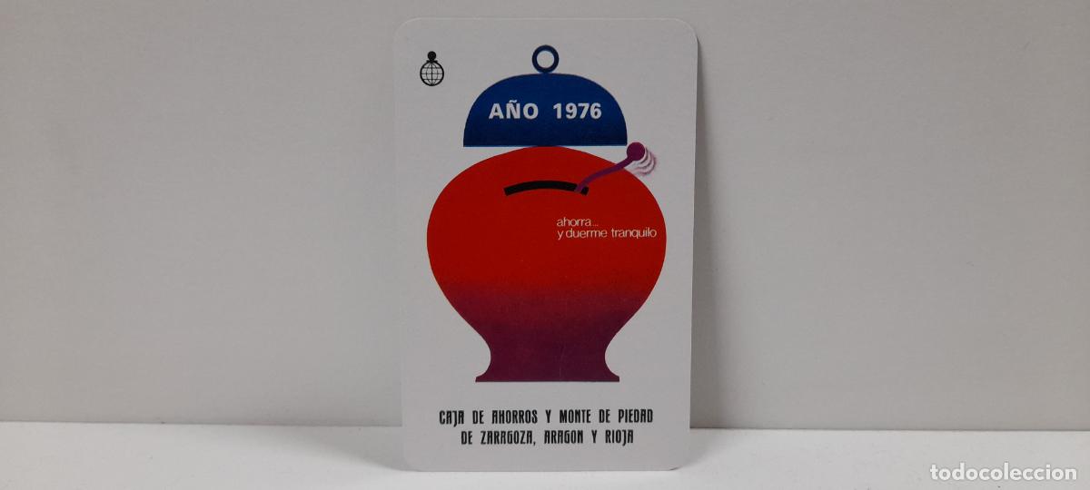 Coleccionismo Calendarios: CALENDARIO CAJA DE AHORROS Y MONTE DE PIEDAD DE ZARAGOZA ARAGON Y RIOJA . FOURNIER . A&Ntilde;O 1976
