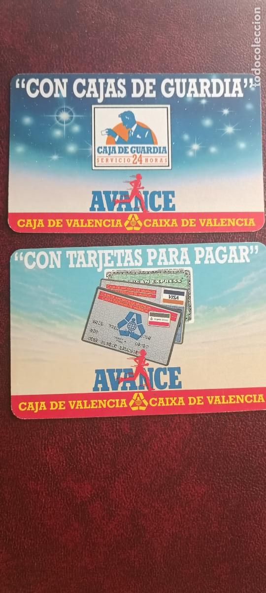 Coleccionismo Calendarios: 2 CALENDARIOS FOURNIER 1988 CAJA DE VALENCIA --CAIXA DE VALENCIA