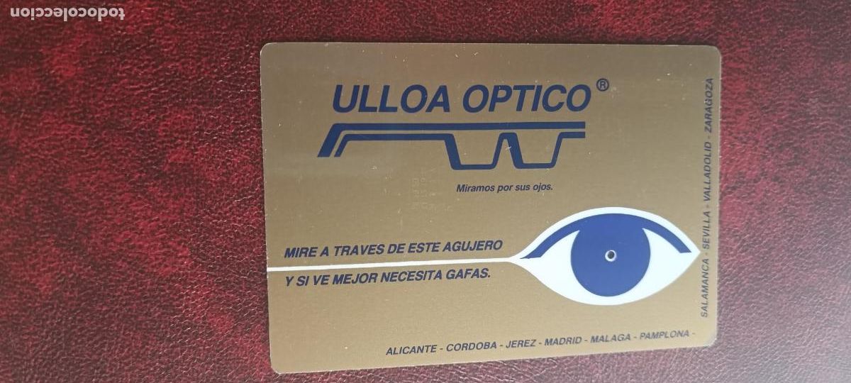 Coleccionismo Calendarios: CALENDARIO DE PUBLICIDAD - A&Ntilde;O 1987 - ULLOA &Oacute;PTICO