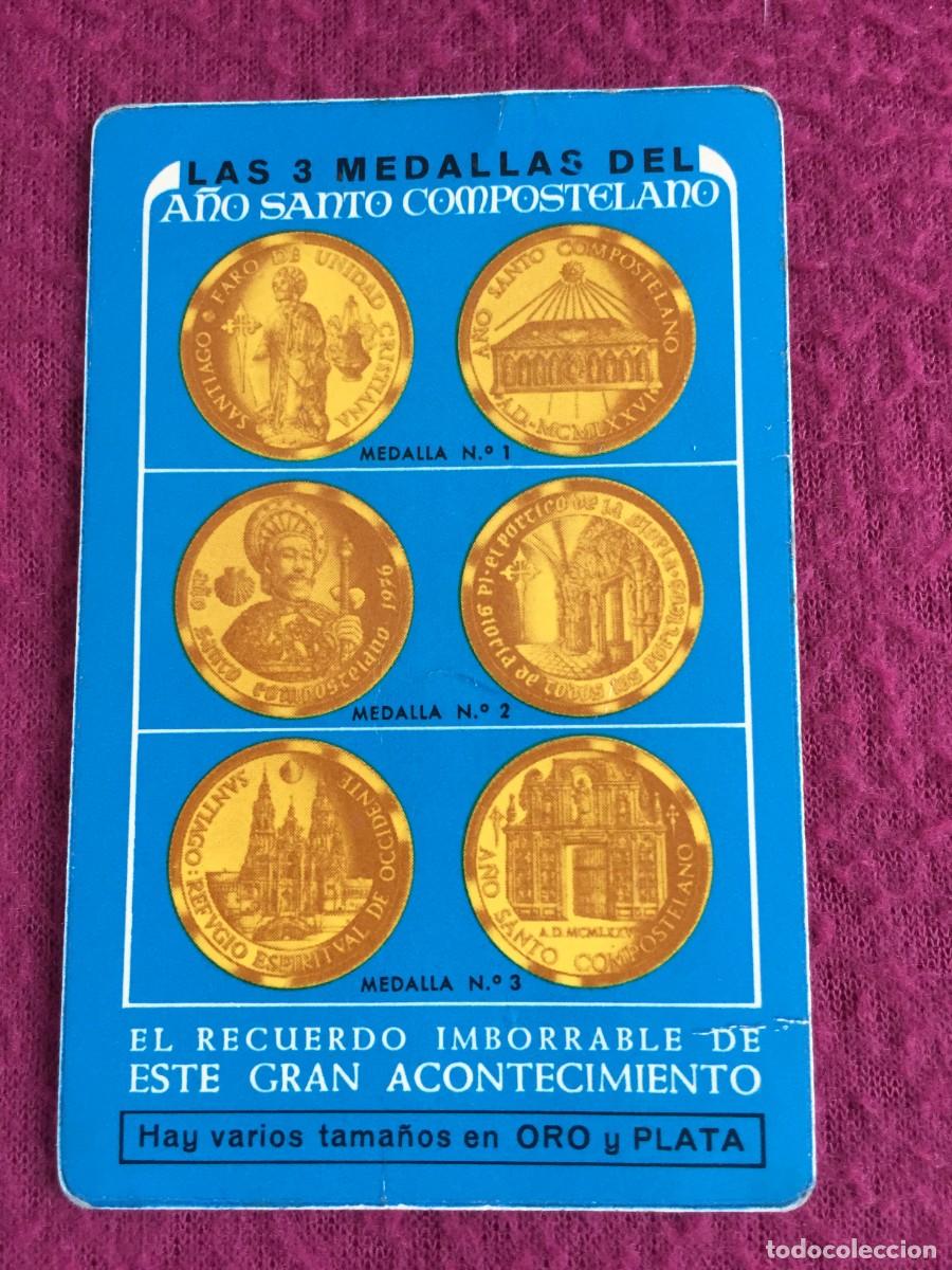 Colecionismo Calend&aacute;rios: CALENDARIO FOURNIER - BANCO DE BILBAO - LAS 3 MEDALLAS DEL A&Ntilde;O SANTO COMPOSTELANO A&Ntilde;O 1976
