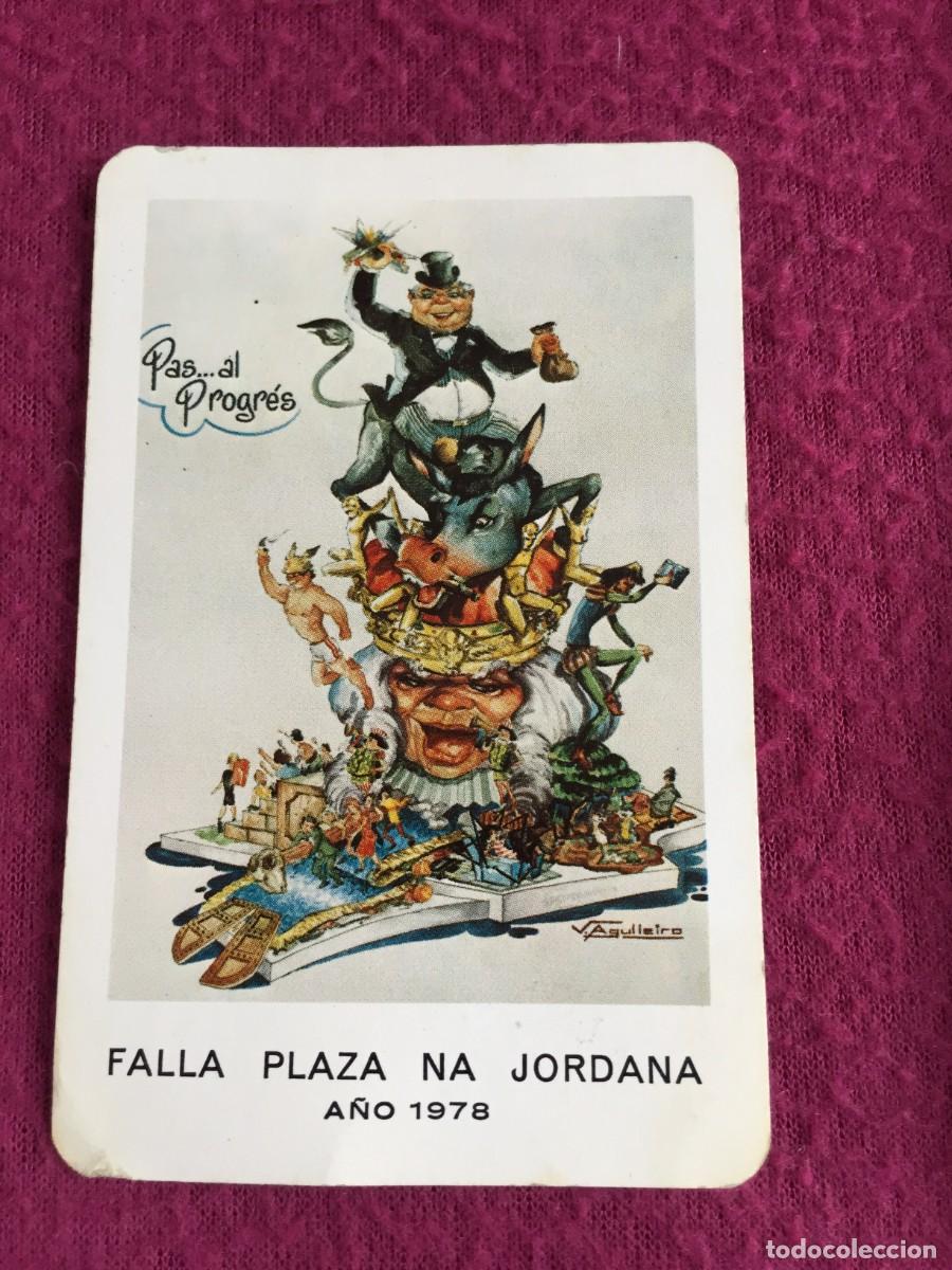 Collectionnisme Calendriers: FOURNIER CALENDARIO DE BOLSILLO PUBLICIDAD FALLA PLAZA NA JORDANA 1978 - FALLAS VALENCIA