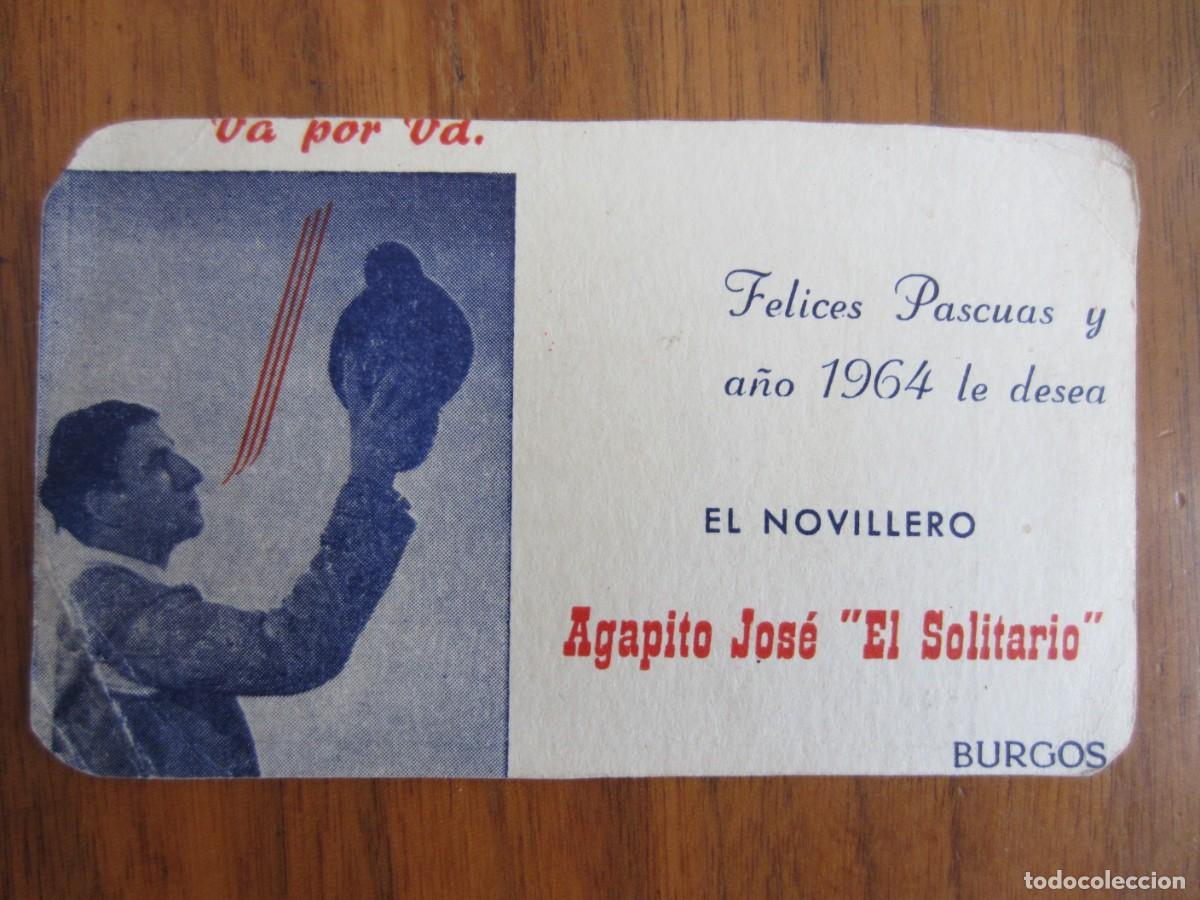 Coleccionismo Calendarios: CALENDARIO DE BOLSILLO NO FOURNIER-EL SOLITARIO NOVILLERO-DEL 1964 VER FOTOS