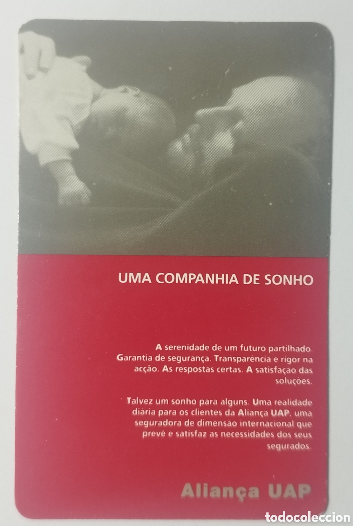 Colecionismo Calend&aacute;rios: Calend&aacute;rio de Bolso 1994 - Alian&ccedil;a UAP Seguros (&rdquo;Uma Companhia de Sonho&rdquo;)