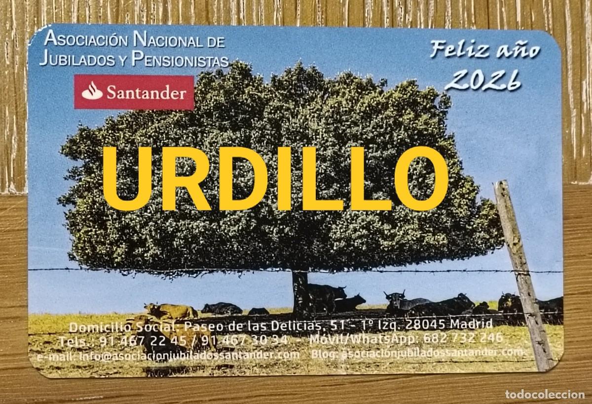 Coleccionismo Calendarios: CALENDARIO BOLSILLO - A&Ntilde;O 2026 - ASOCIACI&Oacute;N JUBILADOS Y PENSIONISTAS BANCO SANTANDER