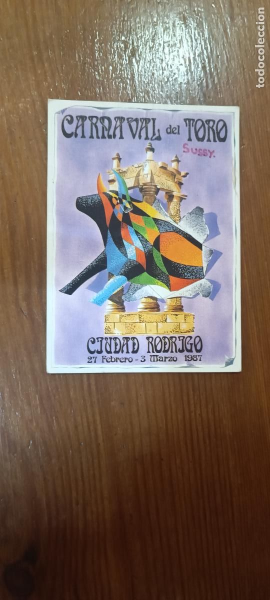 Coleccionismo Calendarios: CALENDARIO DE BOLSILLO. CIUDAD RODRIGO CARNAVAL DEL TORO. 1987.
