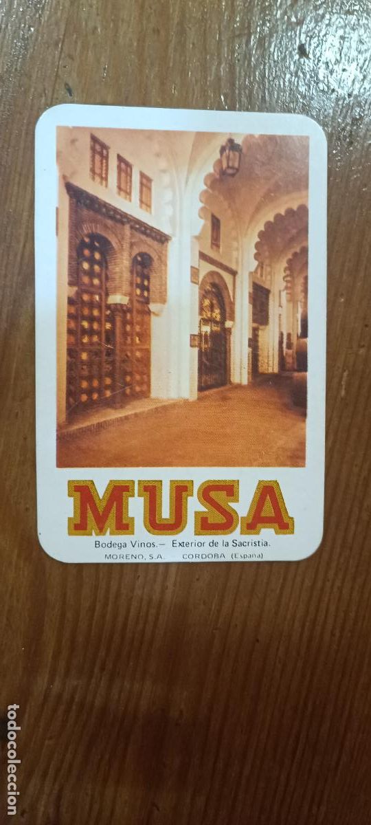 Coleccionismo Calendarios: CALENDARIO DE BOLSILLO PUBLICITARIO A&Ntilde;O 1983 BEBIDAS - MUSA - BODEGA DE VINOS - C&Oacute;RDOBA