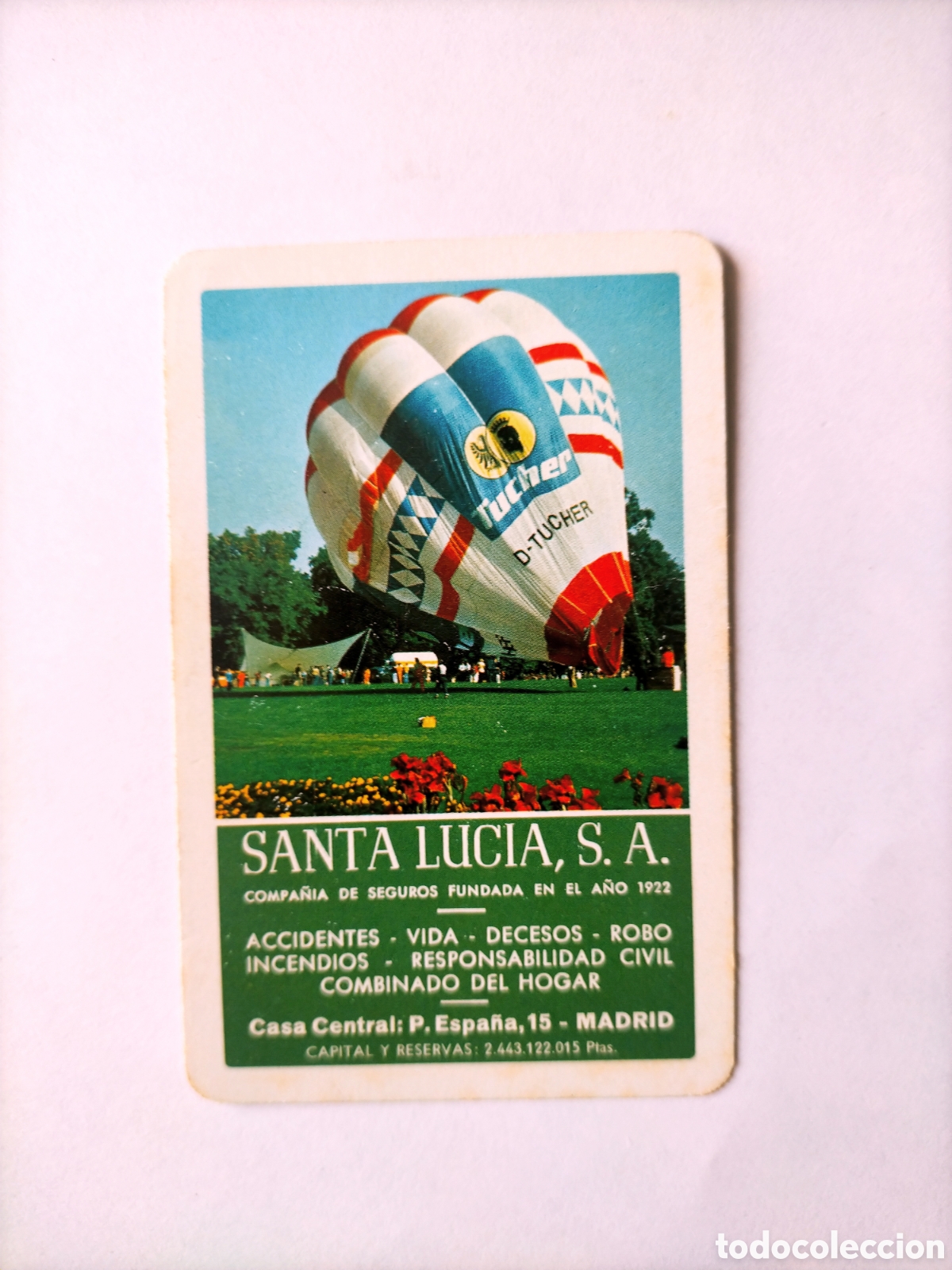 Coleccionismo Calendarios: Calendario fournier 1981 Santa Luc&iacute;a