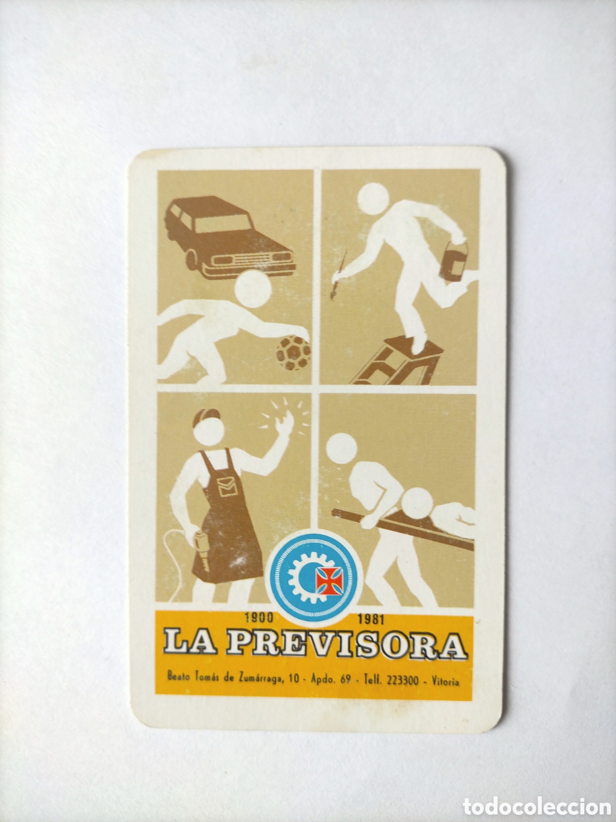Coleccionismo Calendarios: Calendario fournier 1981 la Previsora