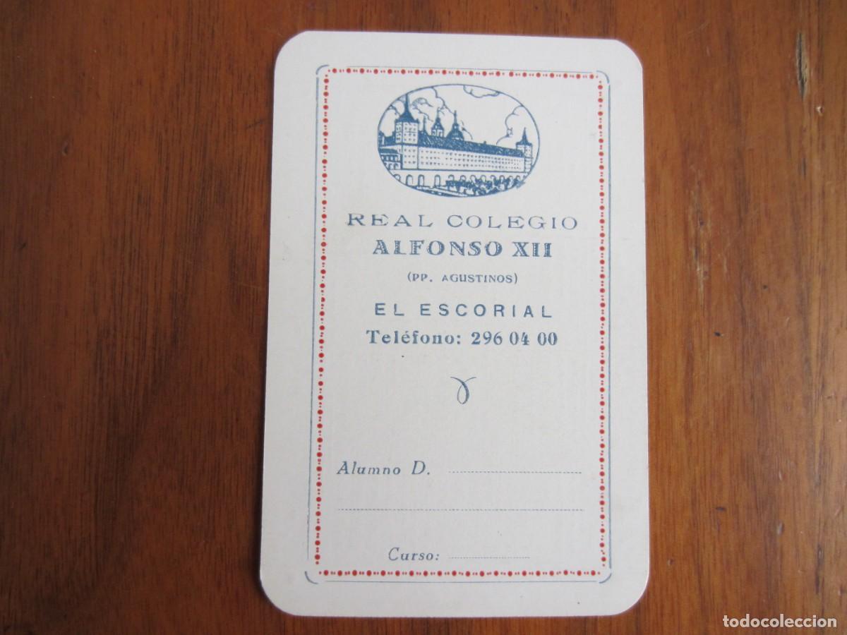 Coleccionismo Calendarios: CALENDARIO NO FOURNIER-REAL COLEGIO ALFONSO XII EL ESCORIAL-DEL 1964 VER FOTOS
