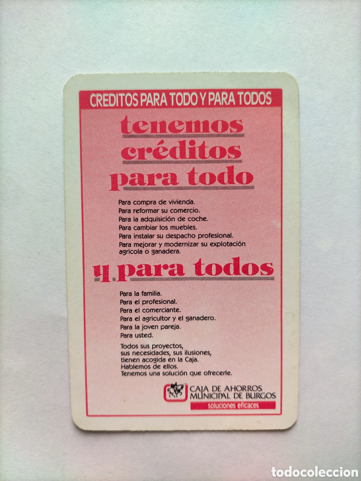 Coleccionismo Calendarios: Calendario fournier 1986 caja de Burgos