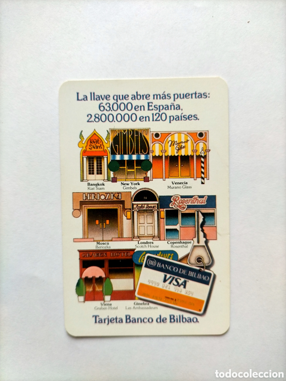 Coleccionismo Calendarios: Calendario fournier 1980 banco de Bilbao