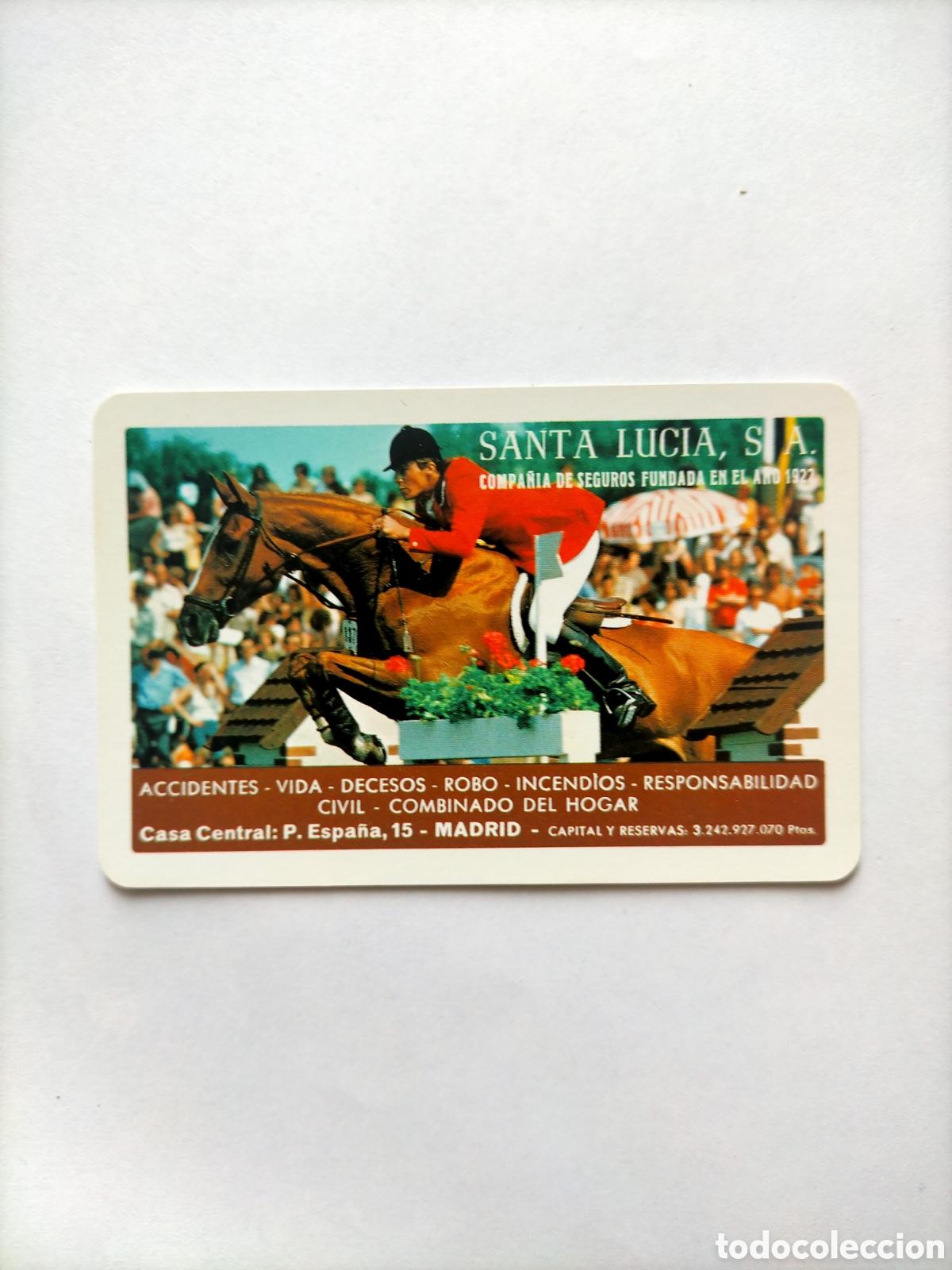 Coleccionismo Calendarios: Calendario fournier 1982 Santa Luc&iacute;a