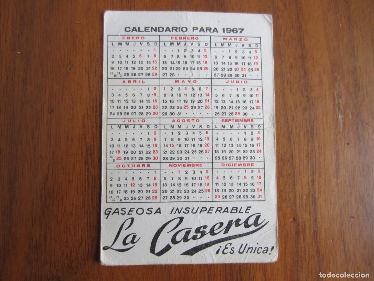 Coleccionismo Calendarios: CALENDARIO NO FOURNIER-LA CASERA-DEL 1967 VER FOTOS