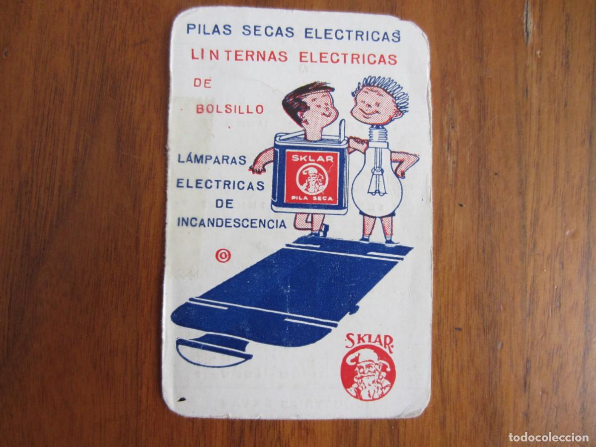 Coleccionismo Calendarios: CALENDARIO NO FOURNIER-PILAS SKLAR-DEL 1959 VER FOTOS