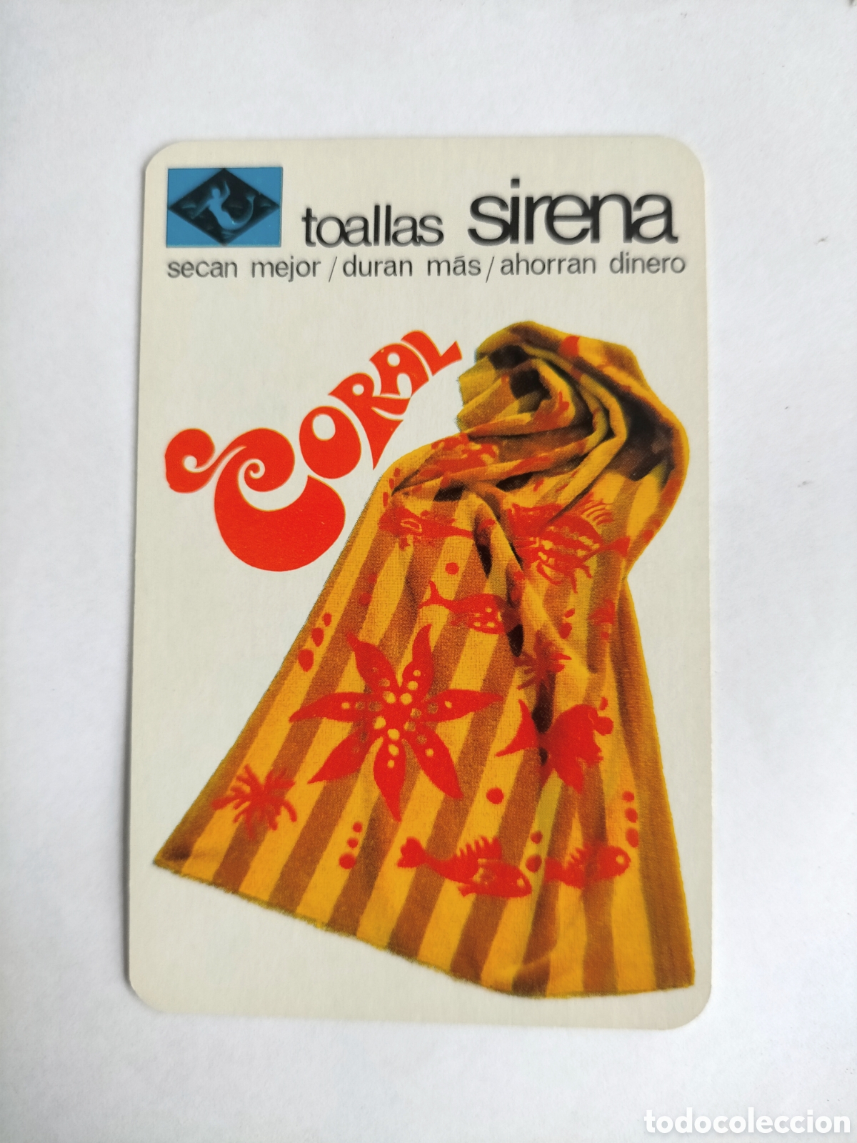 Coleccionismo Calendarios: Calendario fournier 1969 toallas Sirena