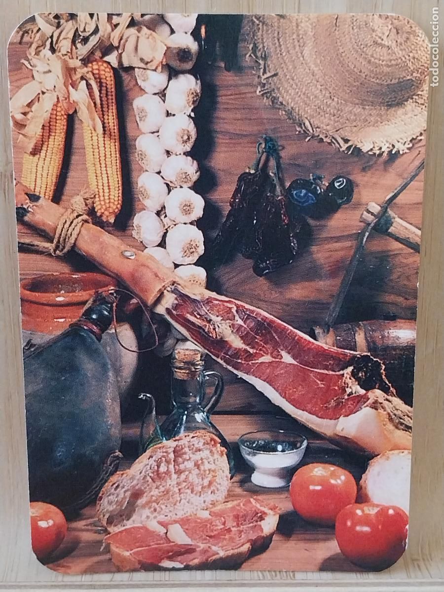 Coleccionismo Calendarios: BODEGON JAMON CALENDARIO A&Ntilde;O 1992 PUBLI *** POLYMER CHEMIE SA *** REF EDIJAR ALMORADI