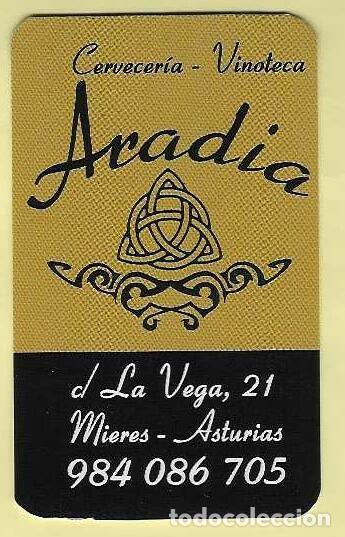 Coleccionismo Calendarios: CALENDARIO BOLSILLO A&Ntilde;O 2013 CERVECER&Iacute;A-VINACOTECA ARCADIA - MIERES (ASTURIAS) - VER FOTO REVERSO