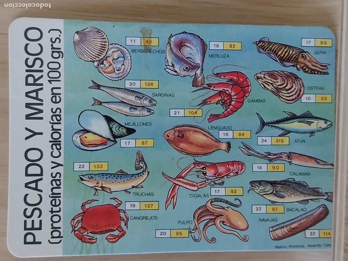 Coleccionismo Calendarios: PESCADO MARISCO CALENDARIO A&Ntilde;O 1990 PUBLI *** CENTRO LAS VENTAS M 30 *** REF MP 27