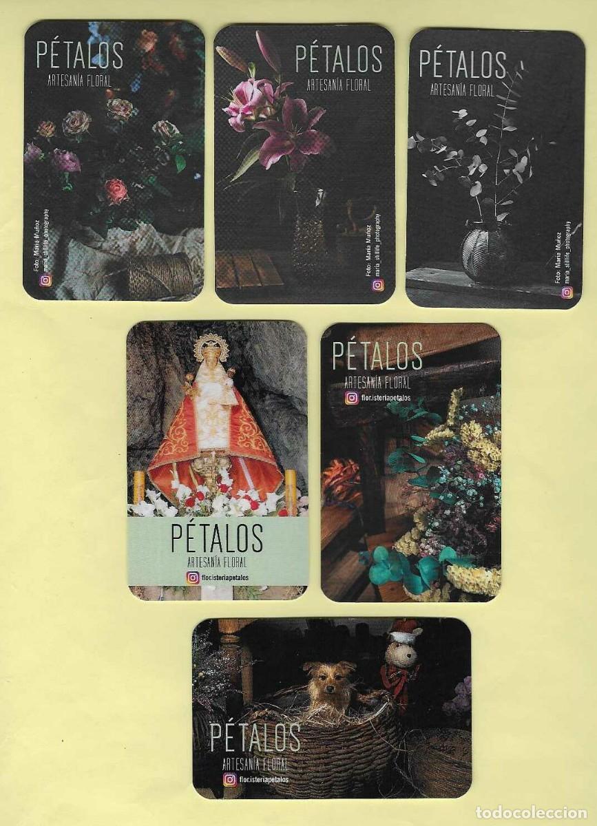 Coleccionismo Calendarios: 6 CALENDARIOS BOLSILLO A&Ntilde;OS 2020-22 P&Eacute;TALOS - ARTESAN&Iacute;A FLORAL- MIERES (ASTURIAS) - VER FOTO REVERSO