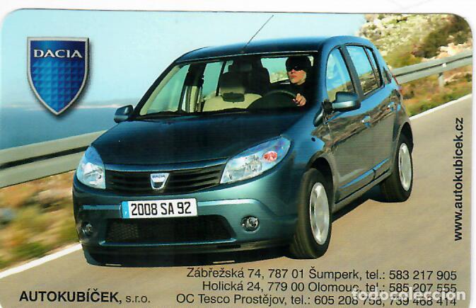 Coleccionismo Calendarios: CALENDARIO DE BOLSILLO - A&Ntilde;O 2009 - DACIA