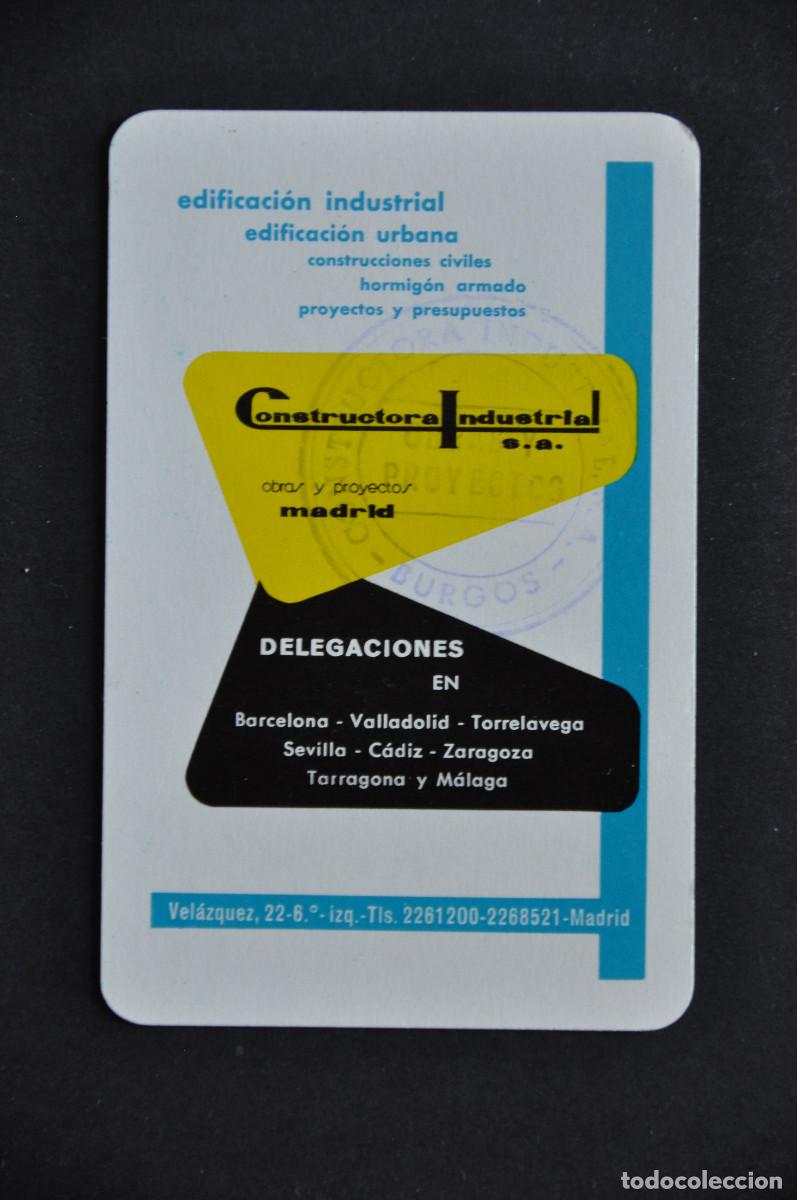Coleccionismo Calendarios: CALENDARIO FOURNIER 1965 - CONSTRUCTORA INDUSTRIAL S.A. (SELLO DELEGACION DE BURGOS)