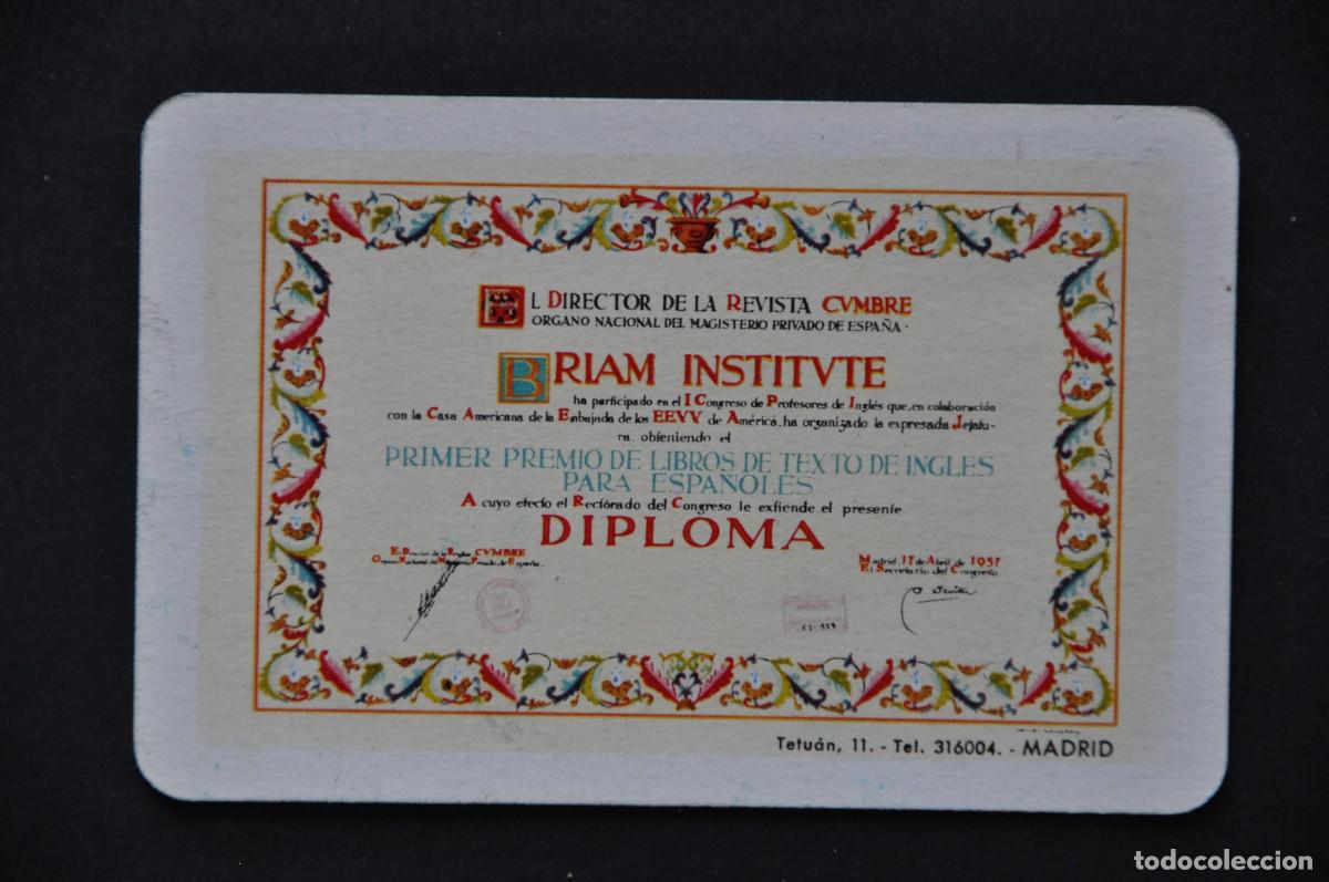 Coleccionismo Calendarios: CALENDARIO FOURNIER 1960 - BRIAM INTITUTE