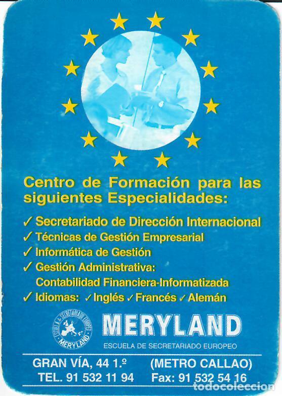 Coleccionismo Calendarios: CALENDARIO DE PUBLICIDAD - A&Ntilde;O 2000 - ESCUELA MERYLAND