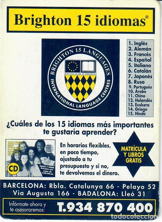 Coleccionismo Calendarios: CALENDARIO DE PUBLICIDAD - A&Ntilde;O 2000 - BRIGHTON - BADALONA
