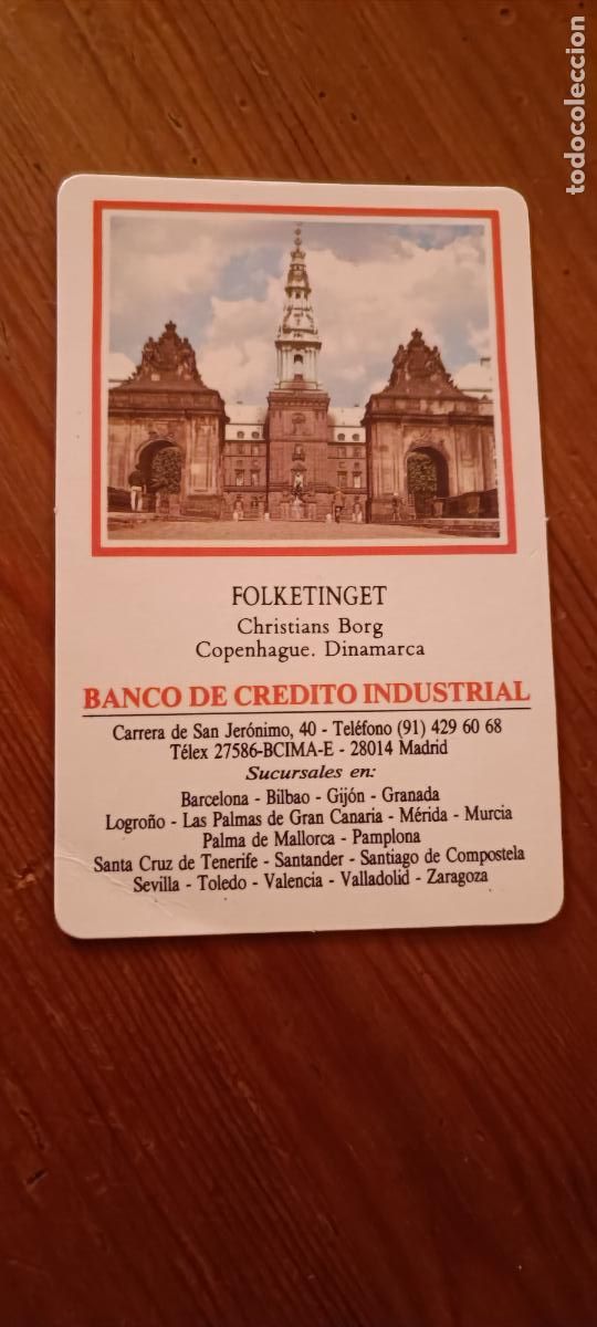 Coleccionismo Calendarios: CALENDARIO BOLSILLO - A&Ntilde;O 1986 - BANCO DE CR&Eacute;DITO INDUSTRIAL