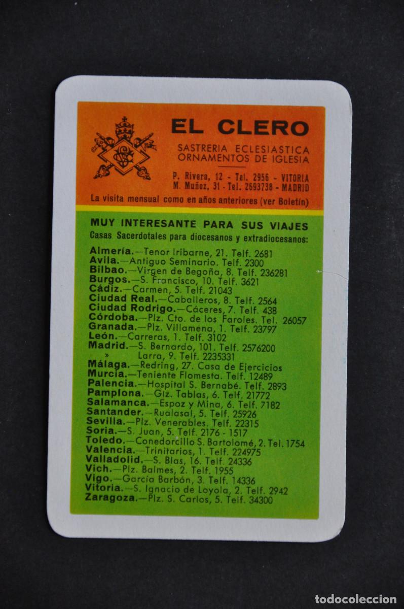 Coleccionismo Calendarios: CALENDARIO FOURNIER 1965 - SASTRERIA ECLESIASTICA EL CLERO