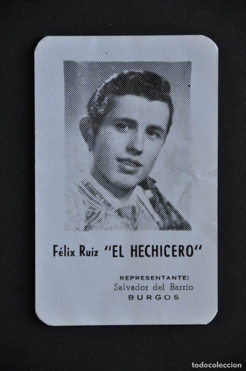 Coleccionismo Calendarios: CALENDARIO 1965 - TORERO FELIX RUIZ &rdquo;EL HECHICERO&rdquo; (BURGOS)