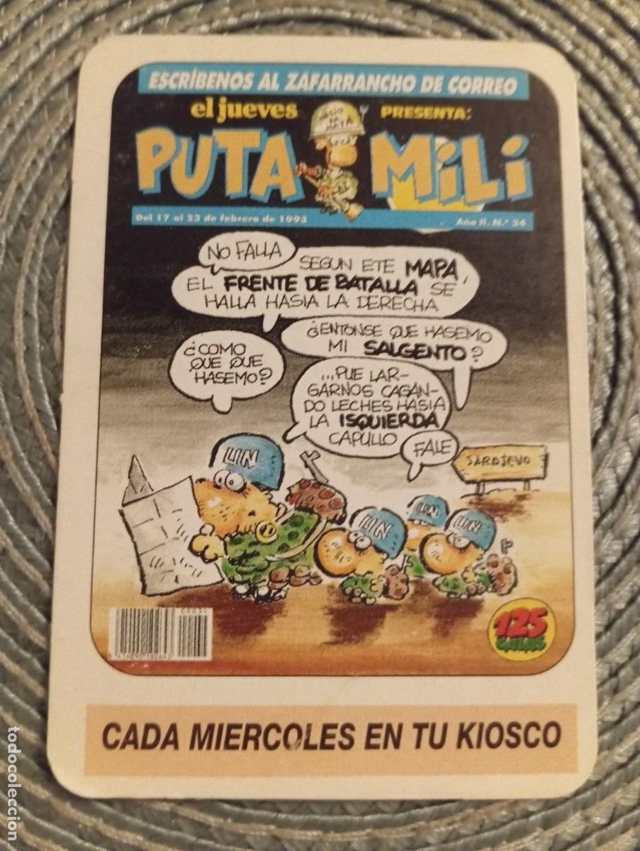 Coleccionismo Calendarios: 1 CALENDARIO DE ** EL JUEVES .. PUTA MILI **.. A&Ntilde;O 1994