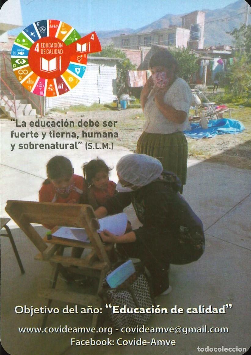 Coleccionismo Calendarios: CALENDARIO PUBLICIDAD - COVIDE - AMVE - EDUCACION DE CALIDAD - A&Ntilde;O 2021