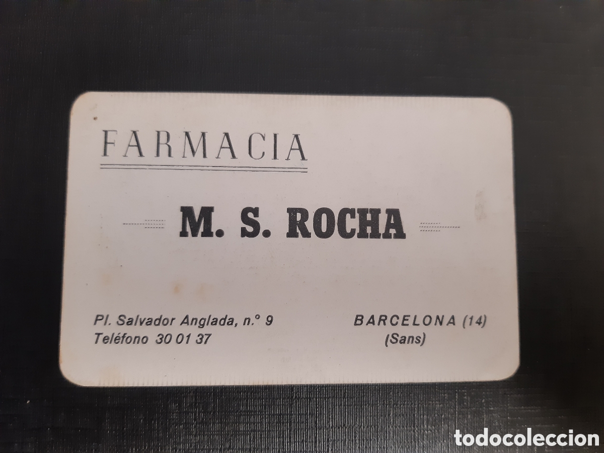 Coleccionismo Calendarios: Calendario Farmacia Rocha 1961