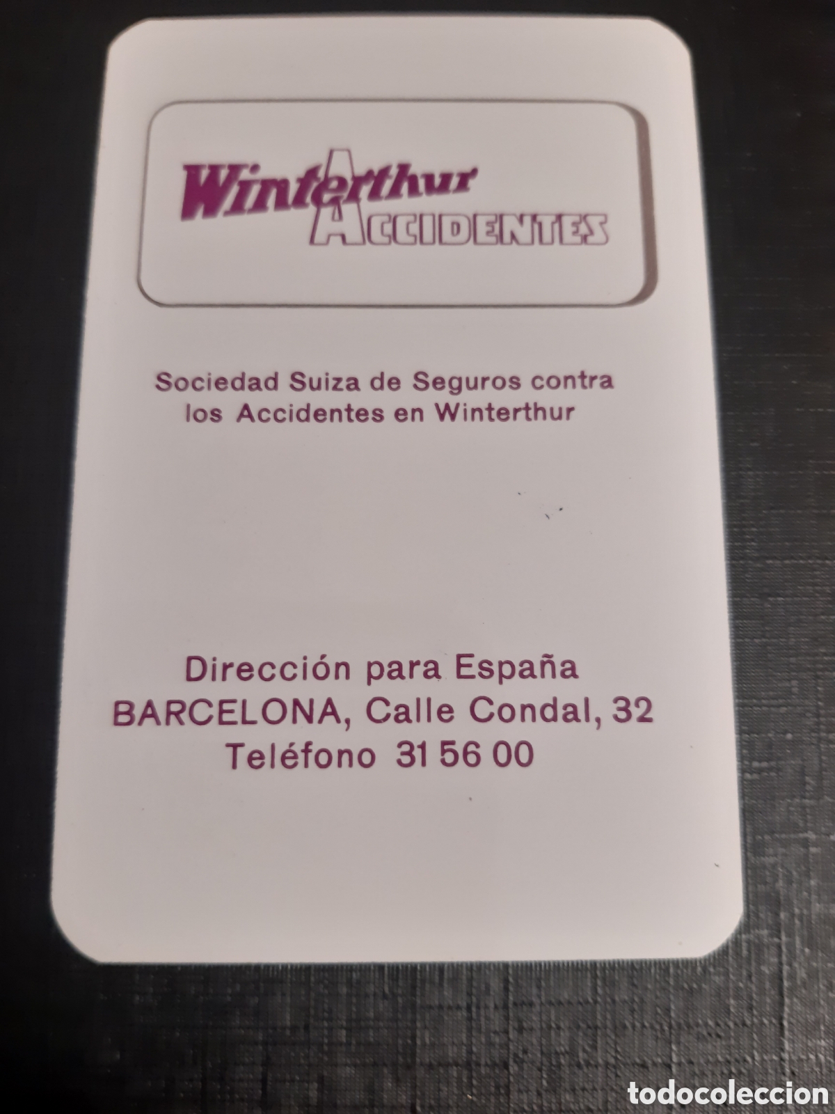 Coleccionismo Calendarios: Calendario seguros Winterthur 1960