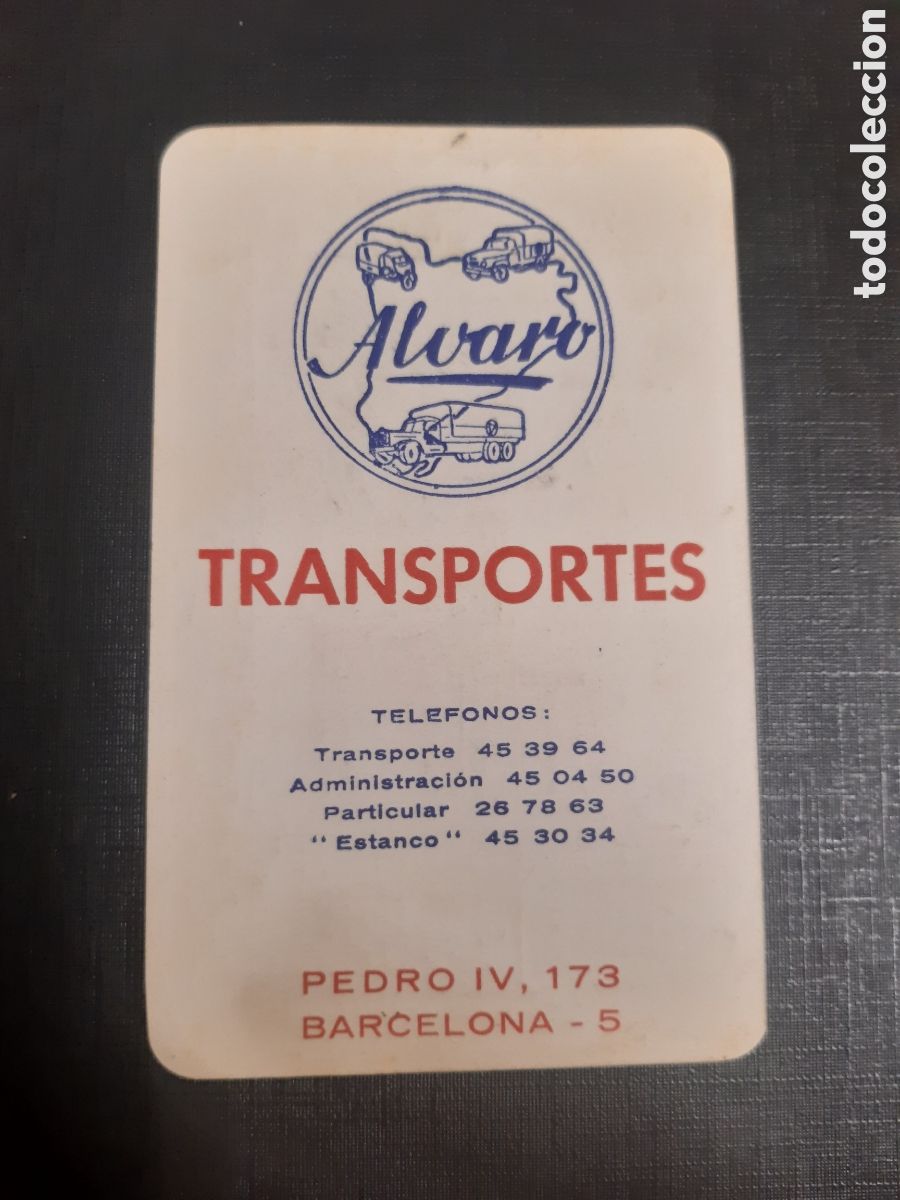 Coleccionismo Calendarios: Calendario Transportes Alvaro 1961